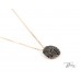  Колие с Черни Диаманти от 18К Розово Злато Bloom Jewellery